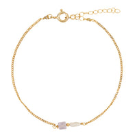 Elemental armband - Amethyst | Verguld en zilver